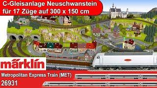 Märklin Modellbahnanlage für 17-18 Züge und Märklin Neuheiten 2024