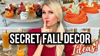 *SECRET FALL* DIY DECOR, DECORATIONS & ENTERTAINING IDEAS That"ll WOW!