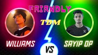 Williams vs @Sayip0P friendly 1v1 TDM battle #sayipop #blindwilliamz #bgmi #bgmimalayalam #bgmilive