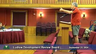 Ludlow Development Review Board 9/23/24