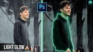 GLOW LINES EFFECT PHOTOSHOP TUTORIAL - LIGHT GLOWING EFFECT