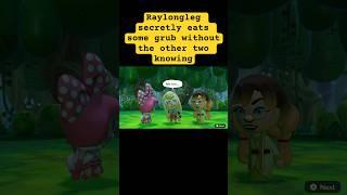 Raylongleg secretly eats some grub without her other teammates knowing. (Miitopia Cutscene) #shorts