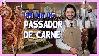 TRABALHEI COMO PASSADOR DE CARNE NA CHURRASCARIA | Um Dia De | Mohamad Hindi