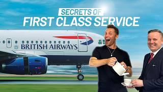 Training with British Airways Flight Attendants! First Class Service Behind the Scenes