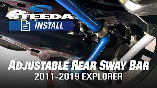 Steeda Explorer Adjustable Rear Sway Bar INSTALL 555 1025