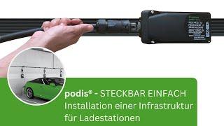 STECKBAR EINFACH - podis® Installation Tiefgarage im Zeitraffer - Wieland Electric