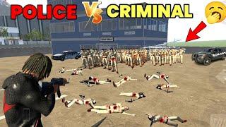 POLICE Vs DHAKKAN BOSS ME TAKKAR  IN INDIAN BANK DRIVING 3D  NEW LATEST FUNNY VIDEO  2024