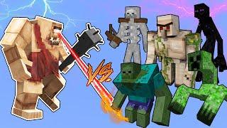 Cyclops V2 Vs. Mutant Monsters in Minecraft