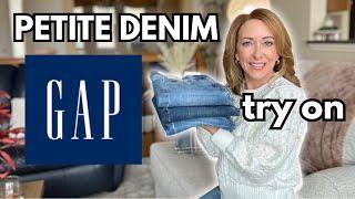 Petite Denim Try On from GAP (all styles under $80).