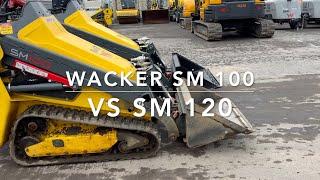 WACKER NEUSON SM 100 SIDE BY SIDE COMPARISON TO SM 120