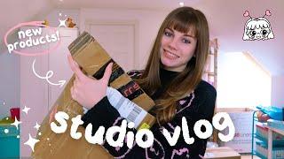 STUDIO VLOG  Unpacking NEW products, enamel pins, shop update, new printer & lots of sublimation 