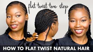 HOW TO DO FLAT TWISTS ON NATURAL HAIR | SIMPLE PROTECTIVE HAIRSTYLE | #twists