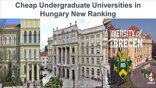 Cheap Undergraduate Universities In Hungary New Ranking