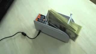 Gadget Hero's Mini Currency Counter Money Cash Counting Machine Dual Power.