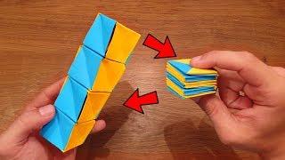 How To Make a Paper MAGIC CUBES SPIRAL - Fun & Easy Origami