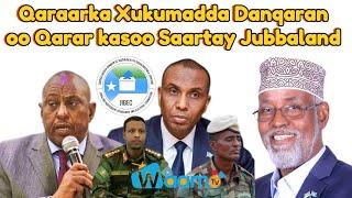 Golaha Xukumada Fadaralka Somalia oo Maxkamada Sare ee Dalka ujedisay in la hor keeno Axmed Madoobe.