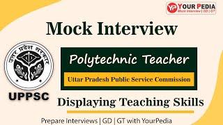 UPPSC Polytechnic Lecturer HR Mock interview | Civil Engineering | Interview Preparation