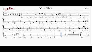 Moon River - Flauto dolce - Note - Spartito - Karaoke - Canto - Instrumental