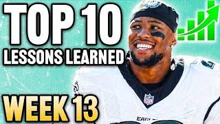 Top 10 Takeaways You NEED to Know BEFORE Week 13 Fantasy Football