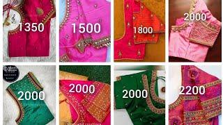 1000-3000rs aariwork blouse designs/ Budget friendly aariwork blouse designs with price