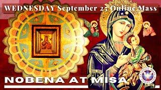 CATHOLIC CHURCH MASS TODAY | September  25  NOVENA MASS TO OUR MOTHER OF PERPETUAL HELP - Miyerkules