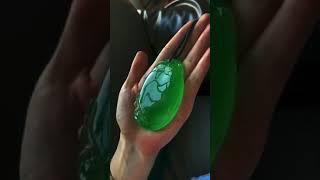 顶级翡翠帝王绿大福瓜，美到窒息#翡翠直播 #翡翠成品 #jade