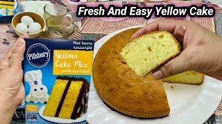 cake recipe | Pillsbury Cake Mix Recipes | Pillsbury yellow cake mix | moist supreme yellow cake mix