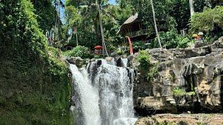 Visiting the famous Tegenungan Waterfall and the OMMA day club in Bali