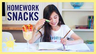 EAT | 5 Homework Snacks Kids Can Make!!