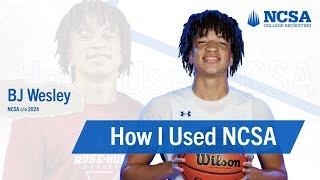 BJ Wesley | How I Used NCSA