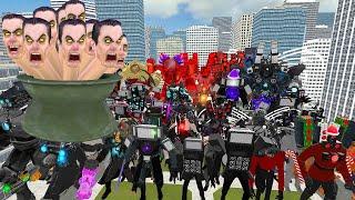 SEVERAL HEADS SKIBIDI TOILET AMBUSHED FOR TITANS ARMY (SPEAKERMAN BULK, TV MAN) In Garry's Mod