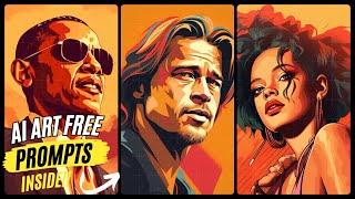 FREE AI Prompts Download: Turn Your Favorite Stars into Pop Culture Icons (Midjourney, Leonardo AI)