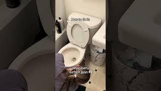 Cleaning the Toilet