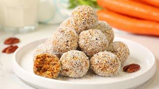 Carrot Cake Energy Bites | Healthy No-Bake Recipe!