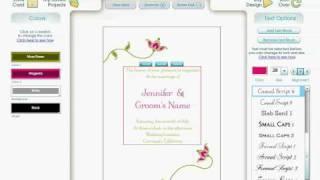 Styling Your Invitation Text on Invys.com