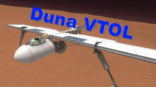 Building and Flying a VTOL aircraft on Duna with the Breaking Ground DLC