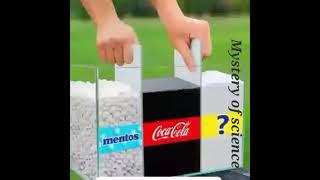 Coca cola and mentos experiment #short #mystery of science #chemical experiment #science #chemistry