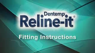 Dentemp Reline-it Instructions for Relining Dentures