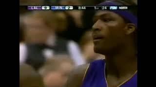 Kwame Brown Destroys Kevin Garnett! Dunks on Michael Olowokandi! (09.11.2005).