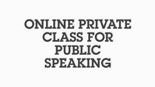 Able2Shine Online Private Class for Public Speaking-By Lawrence