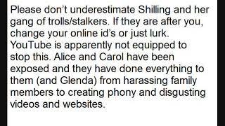 Shilling Cyberbully and Stalking Glenda Sully