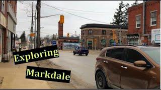 Walking Drive-through tour of Markdale #ontario