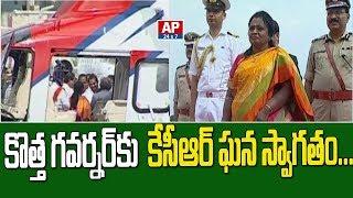 Telangana New Governor Tamilisai Soundararajan Receives Grand Welcome From T Govt | AP24x7