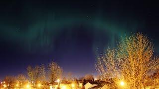 Aurora Borealis over Grand Forks, North Dakota (2-19-2014)