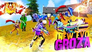 FREEFIRE  New Evo Groza Gameplay  Solo vs Squad Gameplay | GARENA FREE FIRE MAX | HAKSON OFFICIAL|