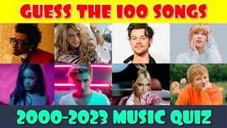 Guess the Song Music Quiz | 100 Most Popular Songs 2000 to 2023