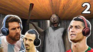 Messi & Ronaldo play GRANNY with Zlatan & Maguire!