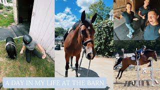 A DAY IN MY LIFE AT THE BARN | lessons, friends, and more