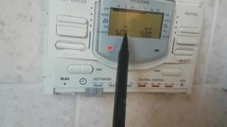 How to program Central Heating and Hot Water