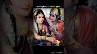 I want to Become a Krishna's Sakhi ||#krishna #love #sakhi #whatsappstatus #trendingshorts #yt